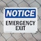 Signmission Exit Sign, Plastic, 10 in W, 7 in H, Emergency Exit OS-2PACK-NS-P-710-L-11830 - alternate 7